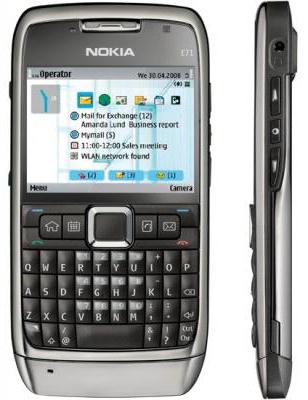 "Nokia E71": una recensione dettagliata del telefono